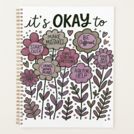 Agenda É Okay Ser Floral Boho