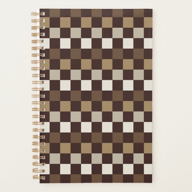 Agenda Earthy minerals checkerboard pattern (Frente)
