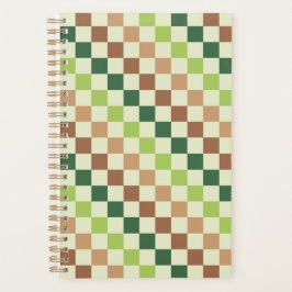 Agenda Earthy rainbow diagonal checkerboard pattern