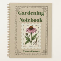 Echinacea Vintage Botanical Gardening Journal