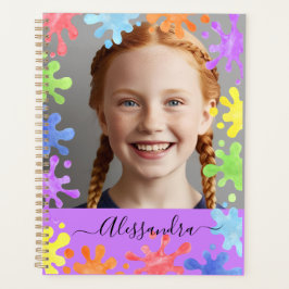 Agenda Editable Pastel Splash Custom Photo Frame