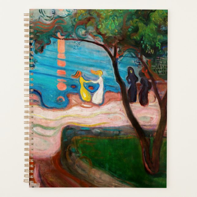 Agenda Edvard Munch - dança na praia (Frente)