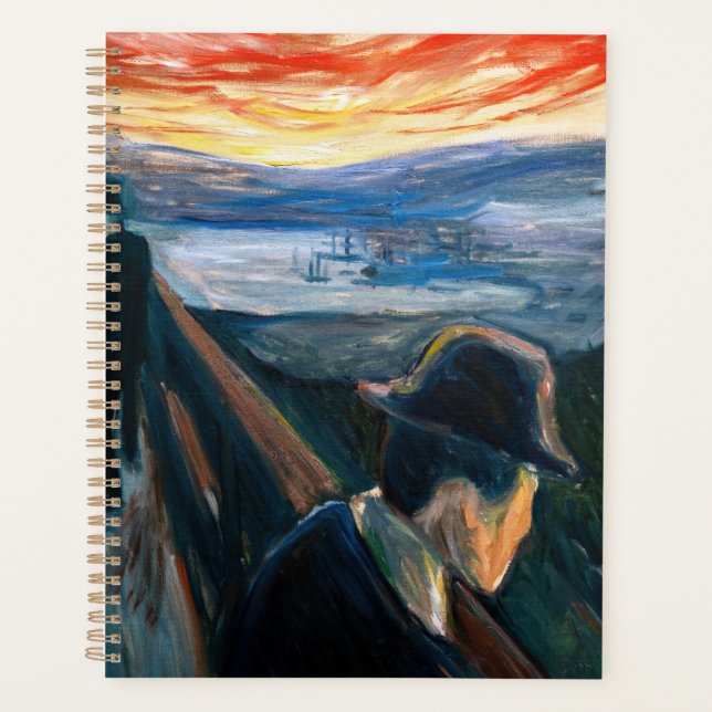 Agenda Edvard Munch - Humor Doente no Sunset, Desespero 1 (Frente)