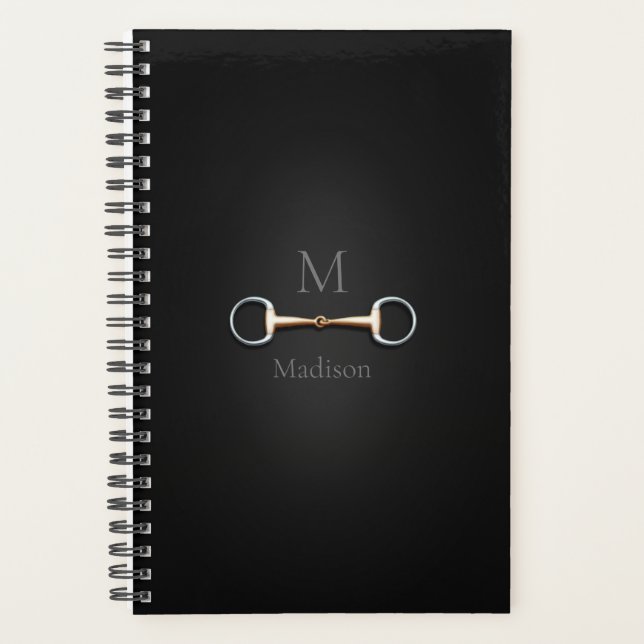 Agenda Eggbutt Snaffle Bit Monogramed Equestrian (Frente)