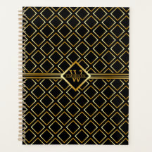 Eixo Monograma Falso Dourado – Preto e Dourado