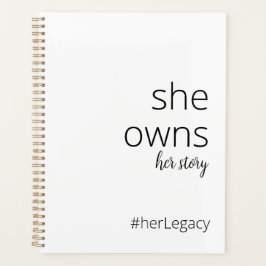 Agenda Ela é dona de sua história | Citação Motivacional