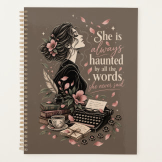 Agenda Ela É Sempre Assombrada Escritora Vintage Dark Aca