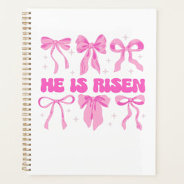 Agenda Ele É Risen Páscoa Rosa Arco Floral