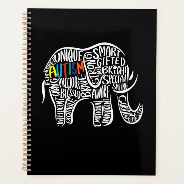 Agenda Elefante de Consciência Autismo (Frente)