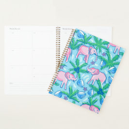 Agenda Elefante rosa de pré-disquete
