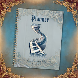 Agenda Elegance in piano keys and blossoms.