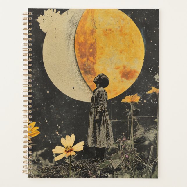 Agenda Elegância Lua - Mulher com Lua (Frente)