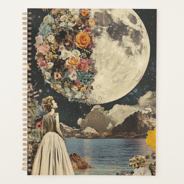 Agenda Elegância Lua - Mulher com Lua (2) (Frente)