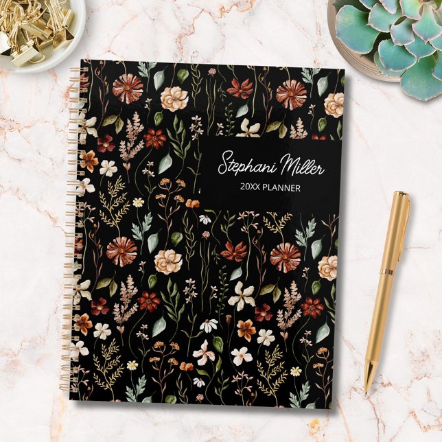 Agenda Elegant Autumn Wildflower Meadow Floral Pattern (In situ)