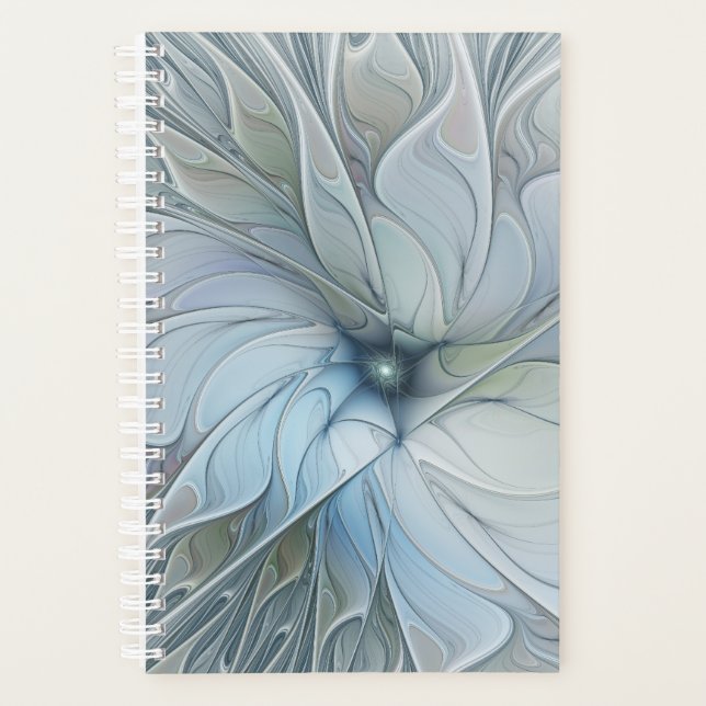 Agenda Elegant Beauty Modern Abstract Fractal Art Flower (Frente)