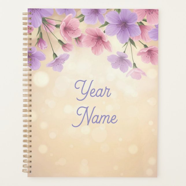 Agenda Elegant Floral Planner (Frente)