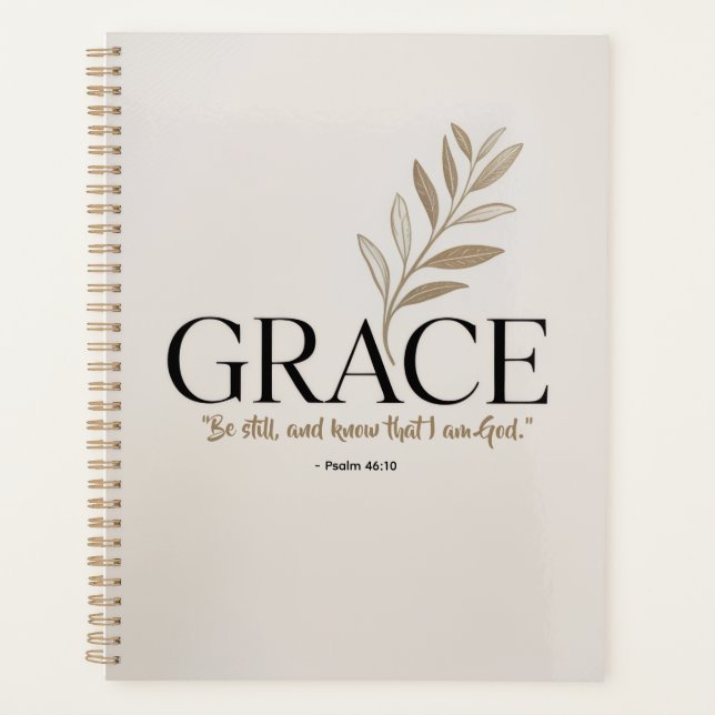 Agenda Elegant "Grace" Word Art -  (Frente)