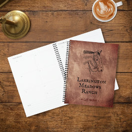 Agenda Elegant Horse Ranch Business Personalized