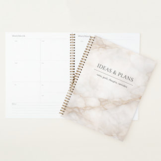 Agenda Elegant Marble Notebook for Notes and Journaling