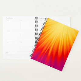 Agenda Elegante amarelo e Abstrato vermelho
