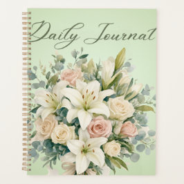 Agenda | Elegante Buquê Floral Pastel & Botânica