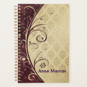 Agenda "Elegante Burnt Henna" Personalizado