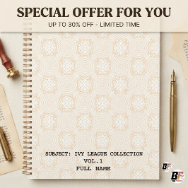 Agenda Elegante Caderno Espiral Personalizado Geométrico