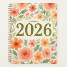 Elegante Floral 2026 Personalizado