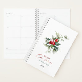 Agenda Elegante Holly de Natal