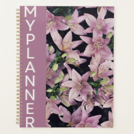 Agenda Elegante Lírio Rosa "Meu Planejador"