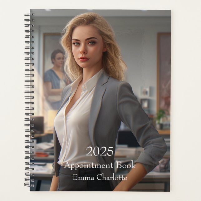 Agenda Elegante Moderno Simples Personalizar Adicione Sua (Frente)
