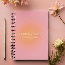 Agenda Elegante Ombre Blush Feminine Rosa