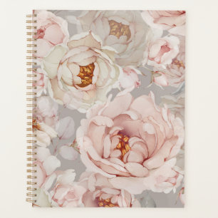 Agenda Elegante Peony Floral Planner