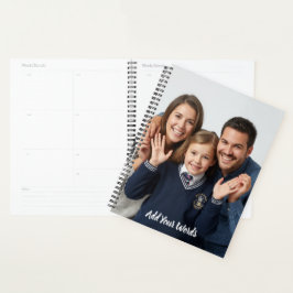 Agenda Elegante Personalizado com Foto e Texto Personaliz