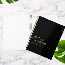 Agenda Elegante Personalizado com o Evento de Plano de Ca