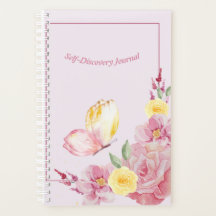 Elegante Rosa Floral & Borboleta Romântica Soft Na