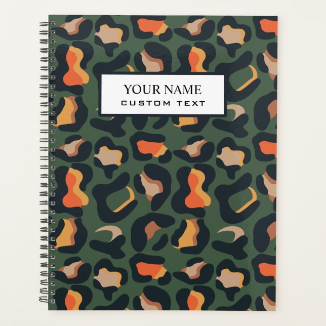 Agenda Elegante Safari Animal Skype Leopardo (Frente)