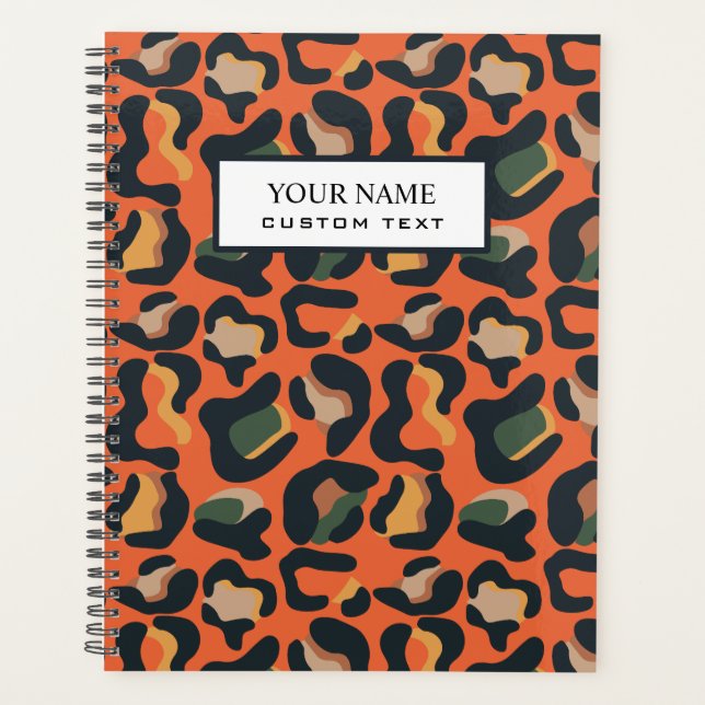 Agenda Elegante Safari Animal Skype Leopardo (Frente)