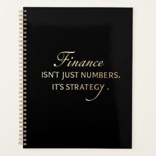 Agenda Elegante Serif Planner para Profissionais Financei