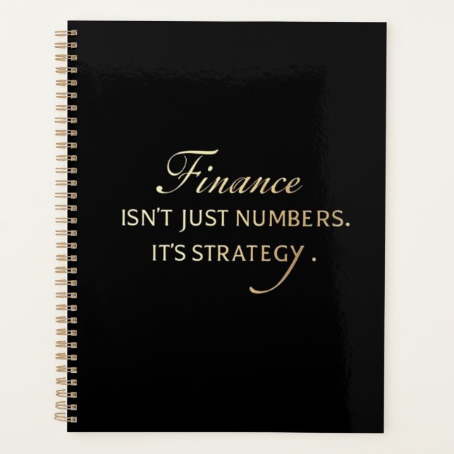 Agenda Elegante Serif Planner para Profissionais Financei (Frente)