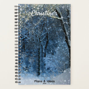 Agenda Elegante Snowy Forest Sunshine Sparkle Nome Anual