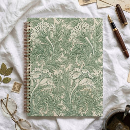 Agenda Elegante Tulips Verdes William Morris Planner