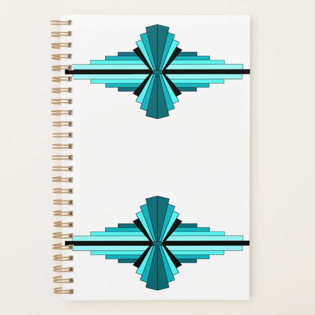 Agenda Elementos da arte em verde-real (Frente)