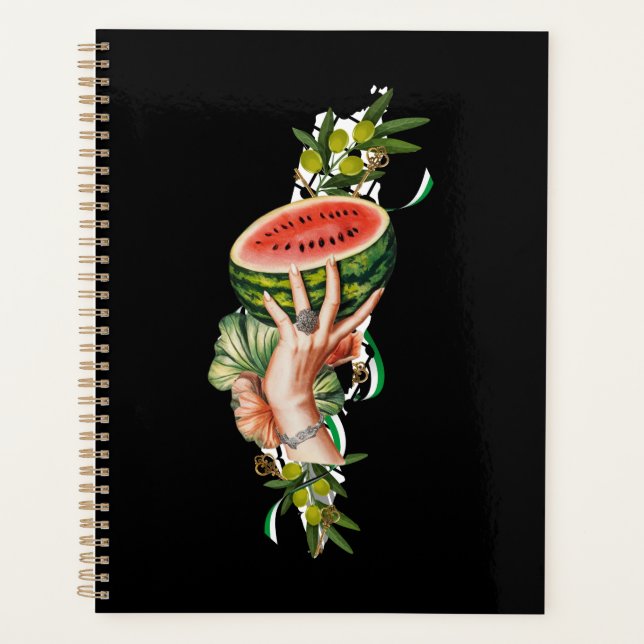 Agenda Elementos tradicionais da Palestina no mapa palest (Frente)