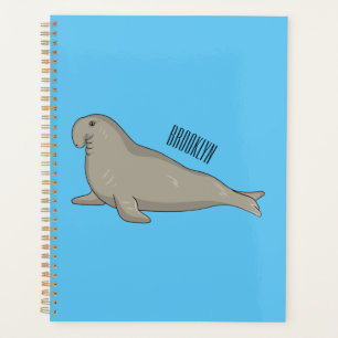 Agenda Elephant seal cartoon illustration
