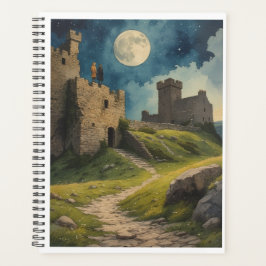 Agenda Elfos Irlanda Antiga Sob o Planner do Céu Noturno