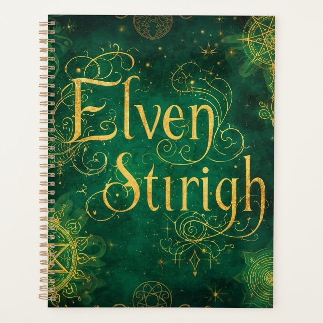 Agenda Elven Stirigh – Sigils in Green (Frente)