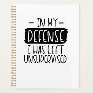 Agenda Em minha defesa, eu fiquei sem supervisão do noteb