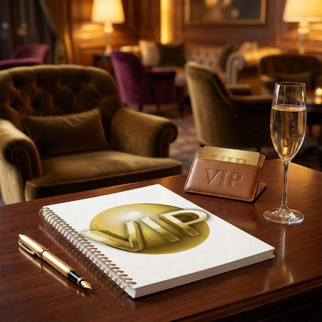 Agenda Emblema VIP Ouro 3D de Luxo (Criador carregado)