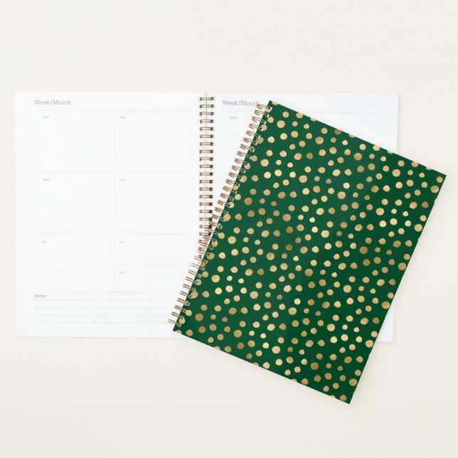 Agenda Emerald e Dourado Safari Series Design 11 (Exibição)